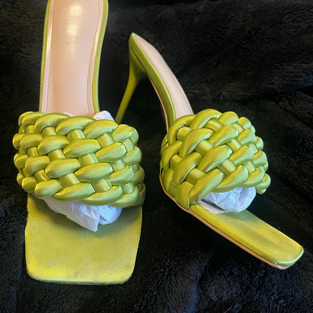 Elegant Lime Green Women's Heels